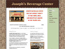 Tablet Screenshot of josephsbeveragecenter.com
